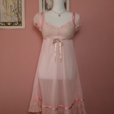 Princess Chiffon Nightgown (Vintage - S/M)