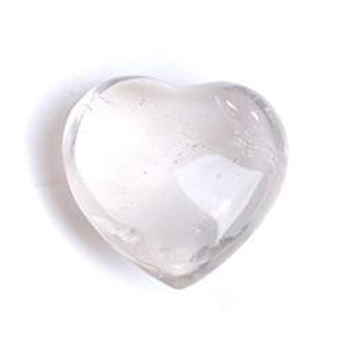 Cœur en quartz cristal
