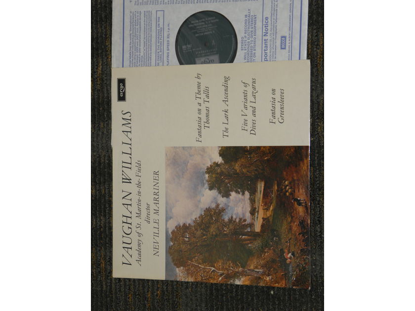 NevilleMarriner/Academy St Martin in the Fields - Vaughan Williams "The Lark Ascending" UK  Argo/Decca ZRG 696