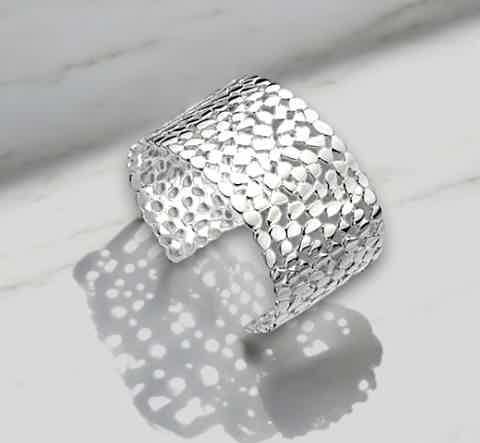 Shop sterling silver ladies bangles - Pobjoy DIamonds