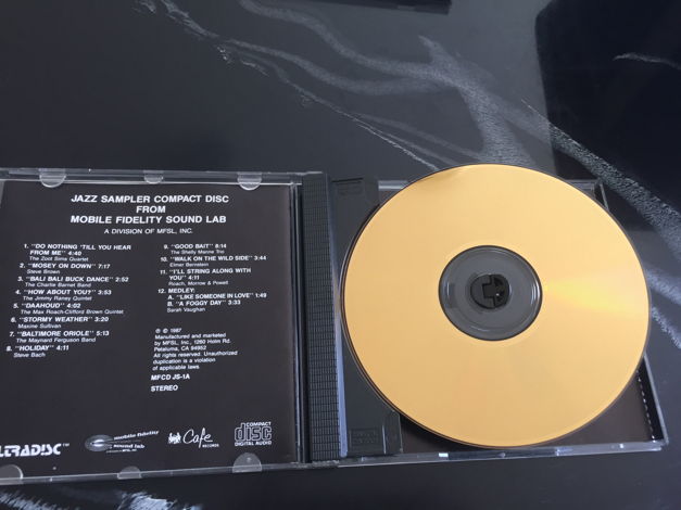 MFSL 24K gold cd  - Jazz sampler near mint 9/10 Free sh...