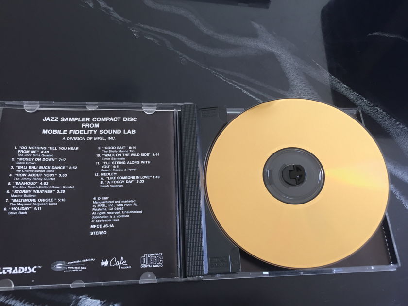 MFSL 24K gold cd  - Jazz sampler near mint 9/10 Free shipping
