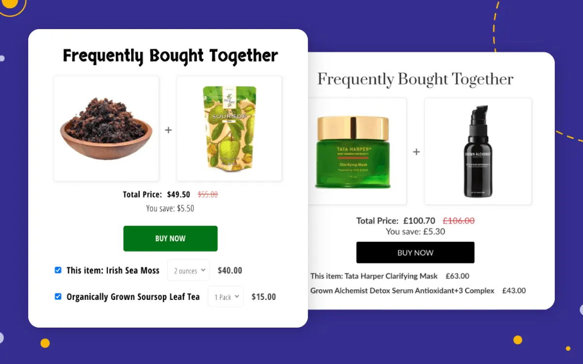 promote the product bundles