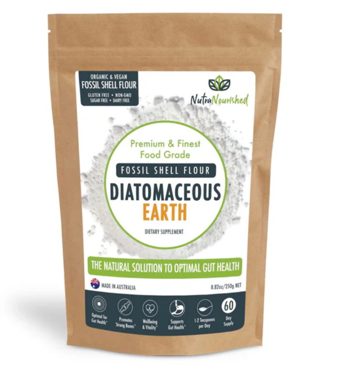 Fossil Shell Flour Powder - Food Grade Diatomaceous Earth - 250g Bag