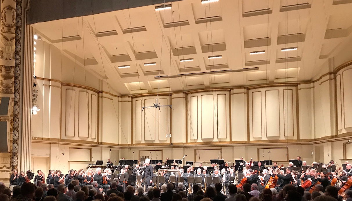 My favorite listening position - SLSO Parquet at Powell Hall