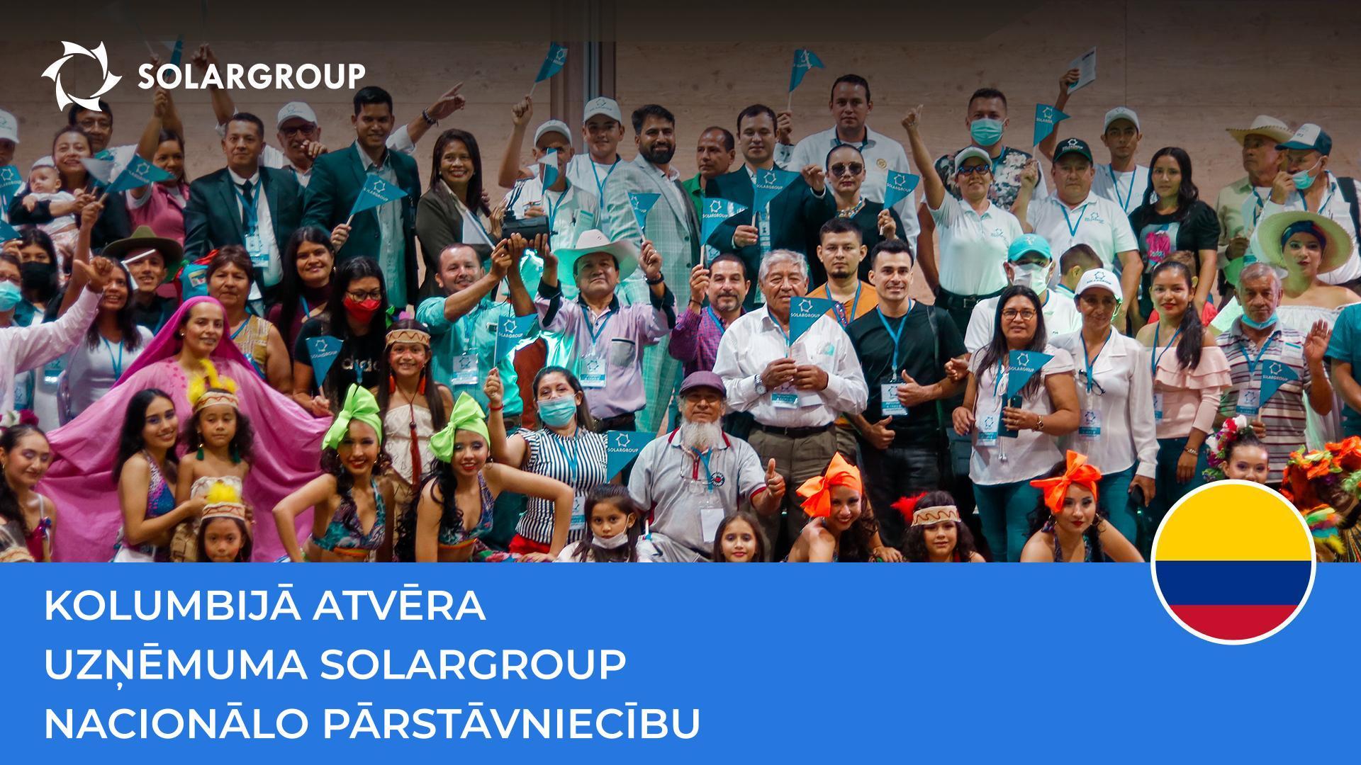 Kolumbijā atvēra uzņēmuma SOLARGROUP nacionālo pārstāvniecību