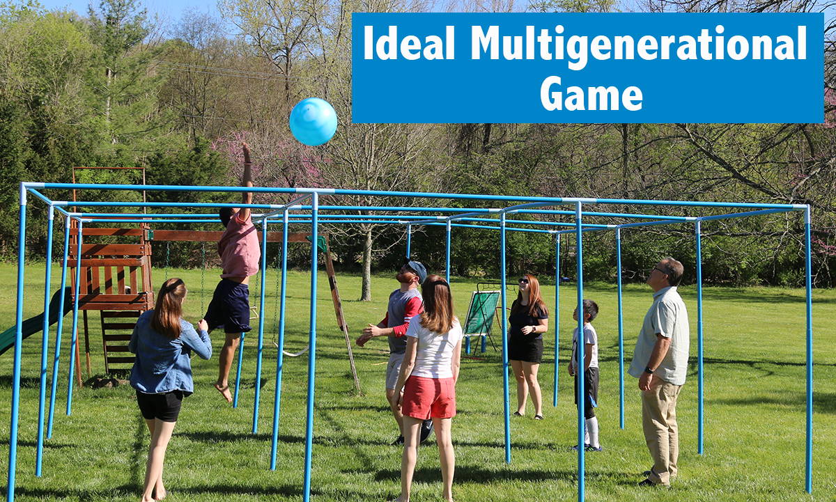 9 Square in the Air is the perfect game to play with groups of any age and combined ages.