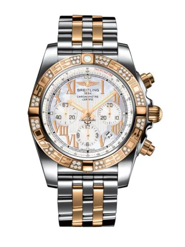 Chronomat 44 Stainless Steel / Rose Gold / Diamond / Pearl Roman / Bracelet