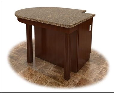 ISLAND O: 52″X64″ ISLAND WITH OVERHANG ISLAND O: 52″X64″ ISLAND WITH OVERHANG