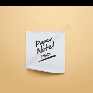 Красивый PSD cтикер для Фотошоп с запиской