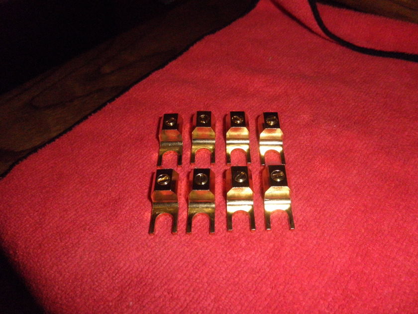 ANALYSIS PLUS T1 SPADE Connectors Gold Plated. Total of 8 Spade Connectors. FREE PAYPAL & SHIP