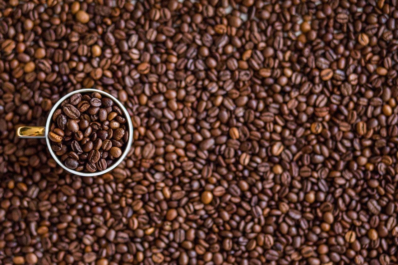 coffee beans and cup -Confused by Roast Levels? - Home Blend Coffee Roasters