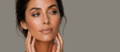 A beautiful woman with perfectly balanced facial features