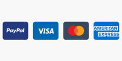 Paypal and major credit card payments accepted
