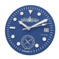US Naval Institute blue dial with Surface Warfare insignia