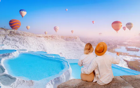 Pamukkale Hot Air Balloon Flight from Belek
