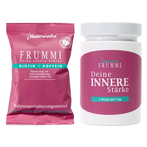 Frummi - 60 Tage | 2 x 120 Gramm | Drops + Haargummi
