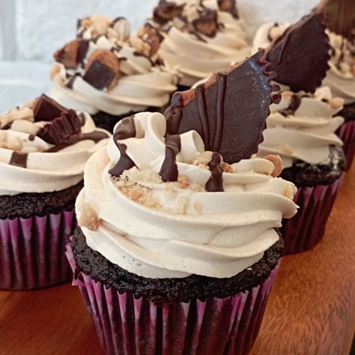 Reese's Pieces Peanut Butter Cupcake (Keto | Sugar Free) - 1 Piece
