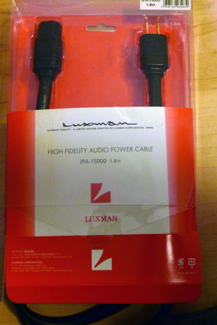 Luxman JPA-15000 Upgrade Power cable 1.8m For Sale | Audiogon