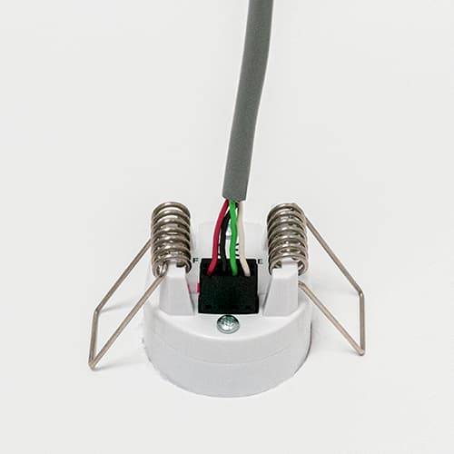 Faradite motion sensor 360 terminals with stranded cables in terminals