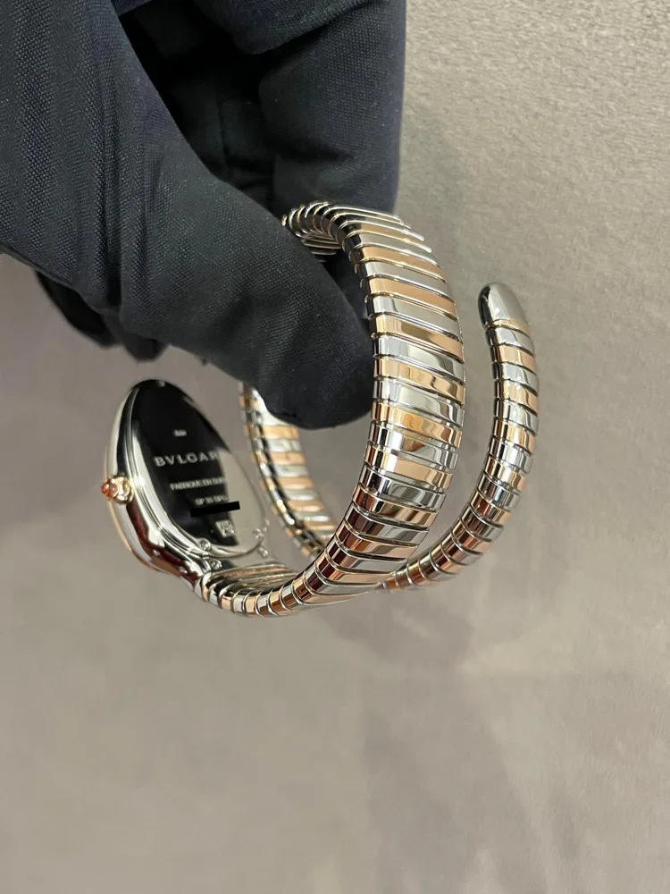 Serpenti Tubogas Steel/Rose Gold 135mm