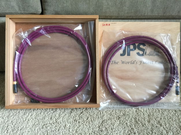 JPS Labs Superconductor 3 2.5m RCA Interconnects - NEW!
