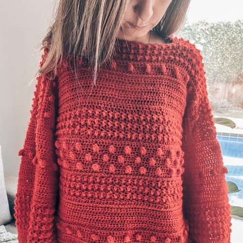 Jasmine Coral Sweater Crochet pattern