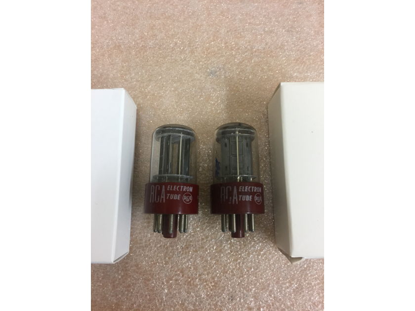 NOS RCA 5692 Red Base matching pair premium 6SN7GT