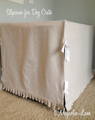 DIY dog crate slipcover
