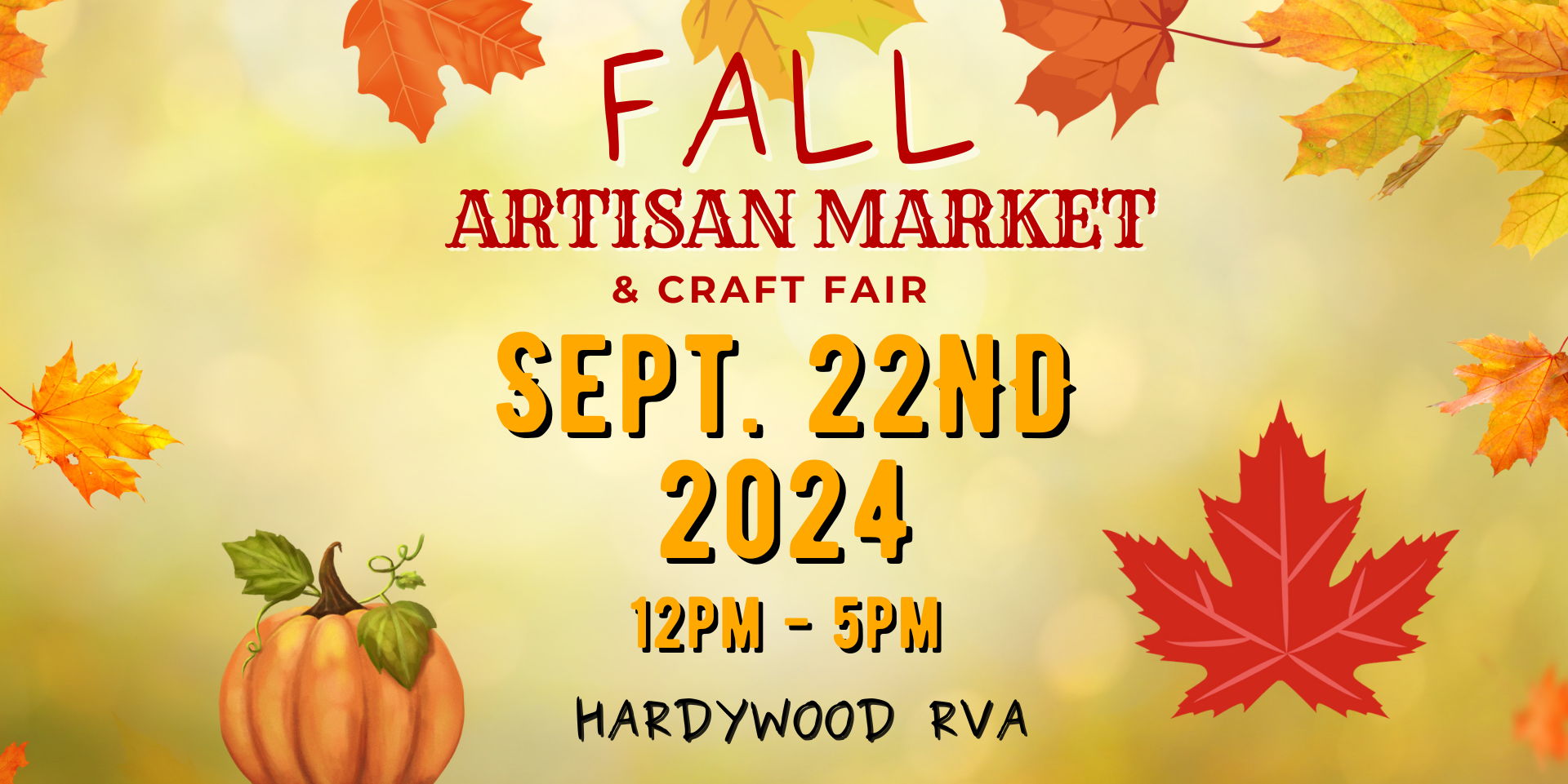 Fall Artisan Market & Craft Fair at Hardywood promotional image