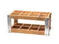 Wooden Wine Rack-Holds Eight Bottles