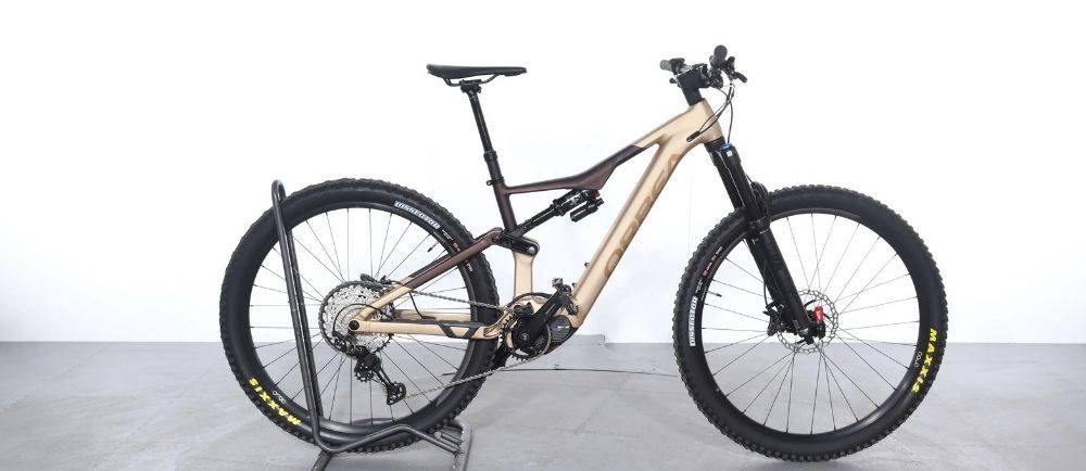 Orbea Rise on a stand