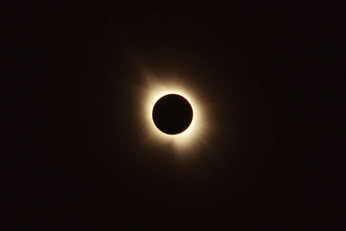 Totality during solar eclipse of 2024