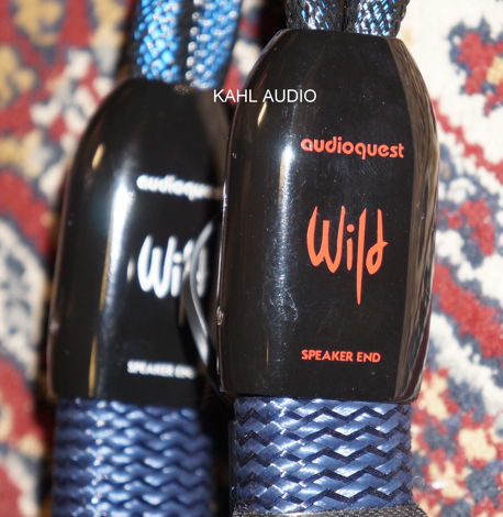 Audioquest Wild Wood speaker cables. 5ft pair with spad...