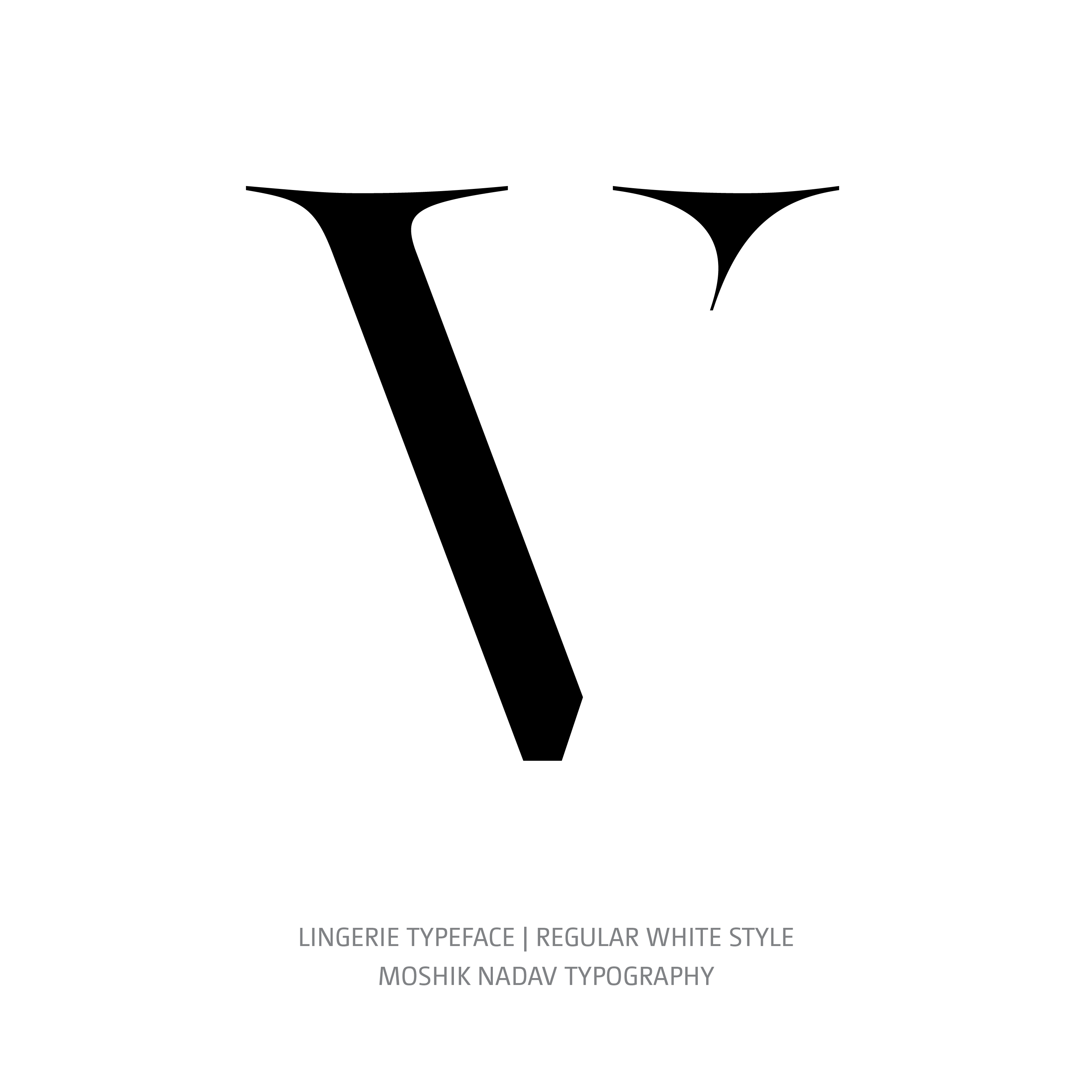 Lingerie Typeface Regular White V