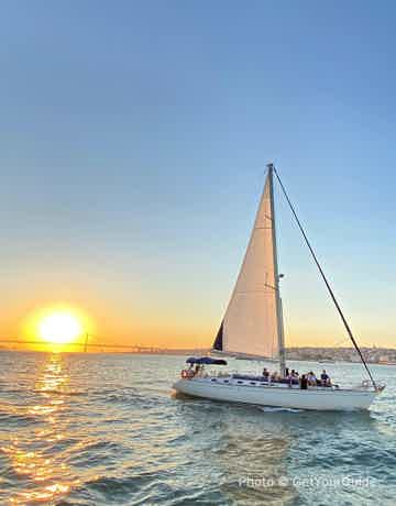 Relax on board the boat and watch the sunset