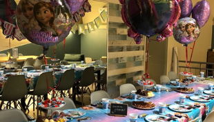 ritterland dekorierter geburtstagstisch