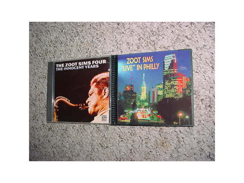 JAZZ Zoot Sims 2 cd cd's - Live in Philly and the Innocent Years