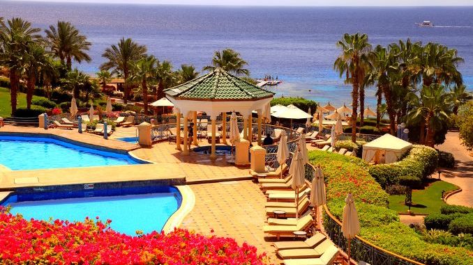 Tropical luxury resort hotel, Sharm el Sheikh, Egypt