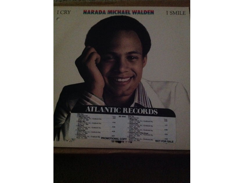 Narada Michael Walden - I Cry I Smile Atlantic Records Promo  With DJ Timing Strip Front Cover NM