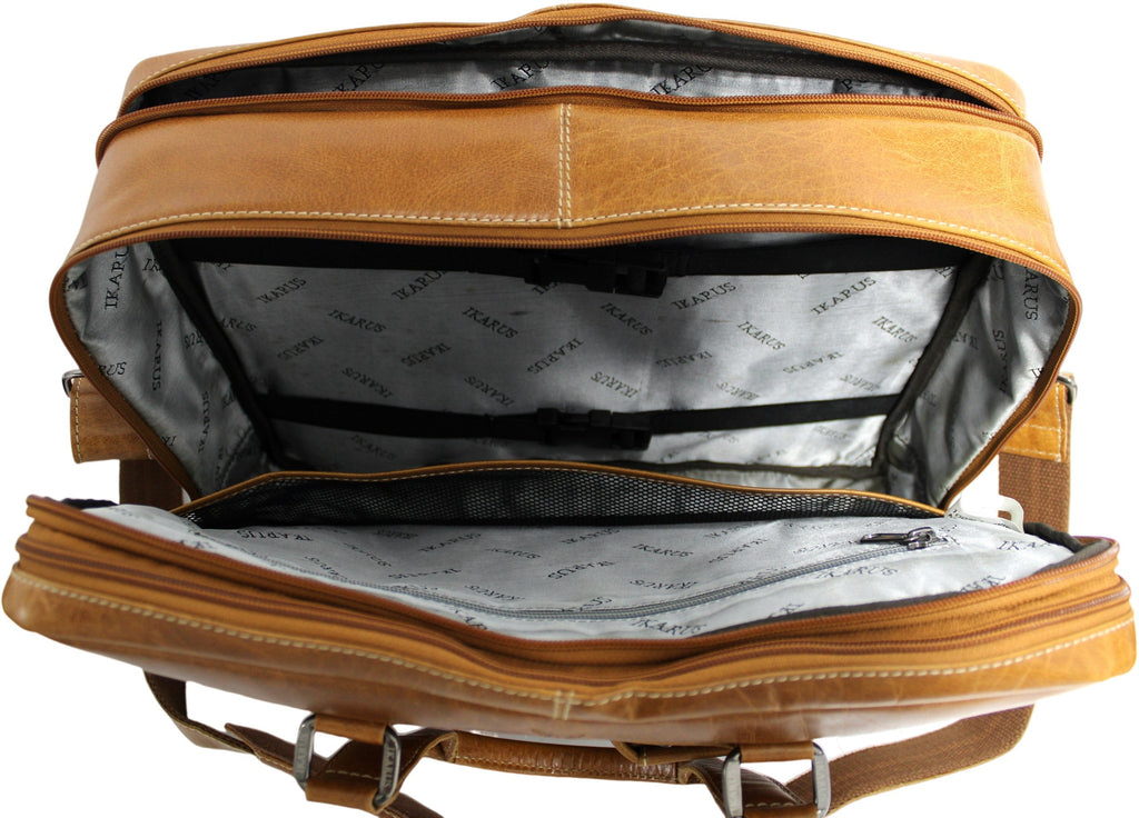 Quality Full Grain Leather Travel Bag / Briefcase - Image 3