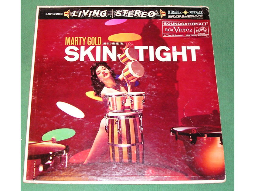 MARTY GOLD - SKIN TIGHT -  - RCA LIVING STEREO 1S/A1 & 1S/D1 PRESS ** RARE PAPER DEMO CARD INCLUDED **