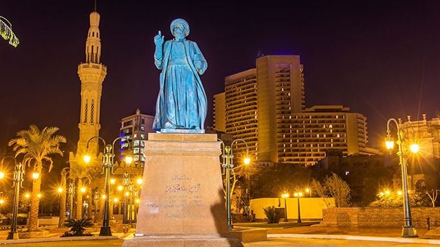 Statue of Omar Makram in Tahrir Square, Cairo, Egypt