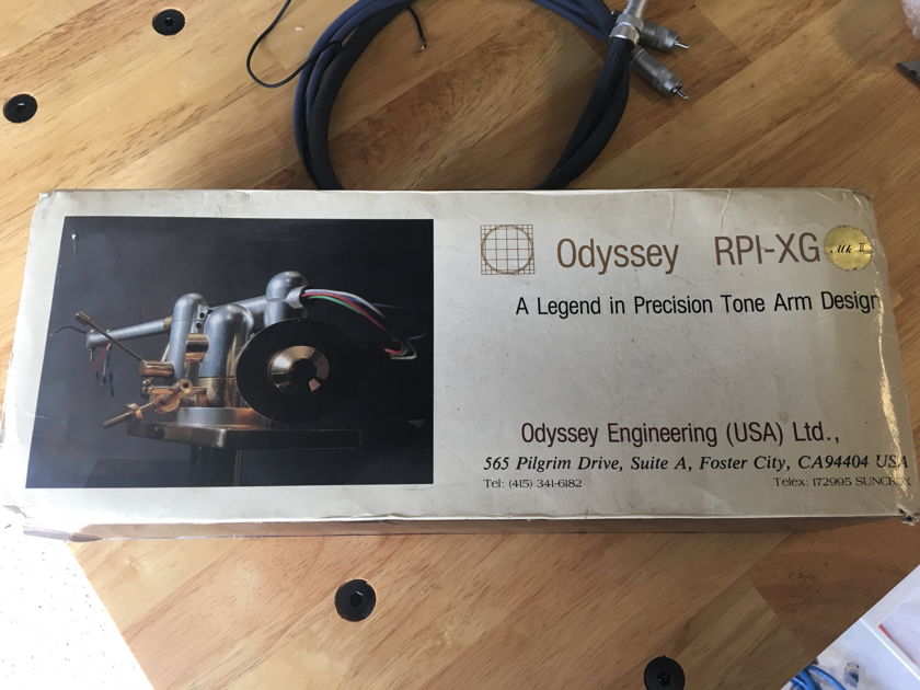 Odyssey Engineering RPI-XG MkII Tonearm (Rare Vintage Tonearm) New Pics