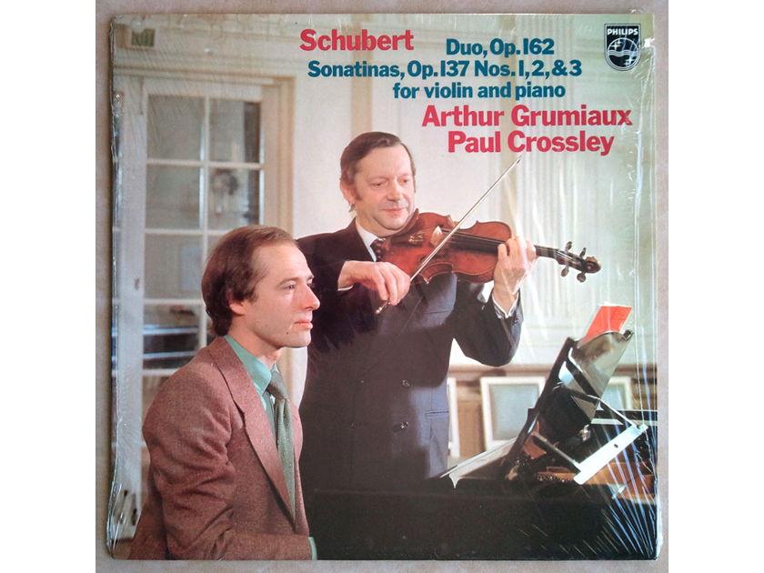 Philips/Grumiaux/Crossley/Schubert - Duo Op.162, Sonatinas Op.137 for Violin and Piano / NM