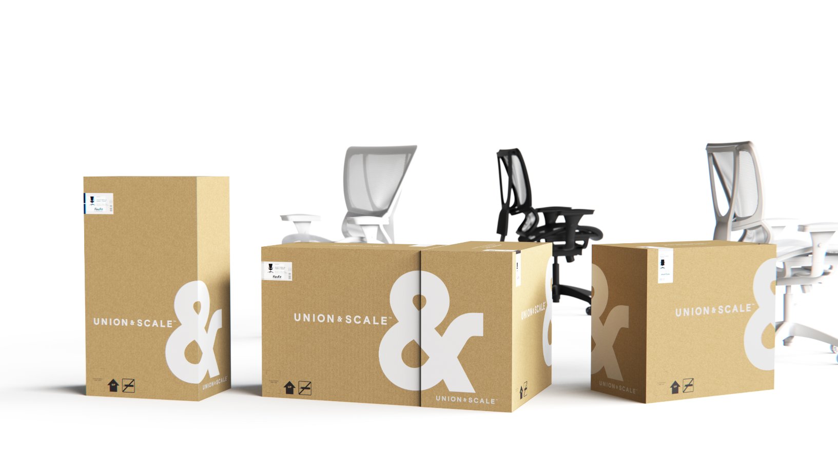 Union & Scale Workplace Furnishings Packaging System