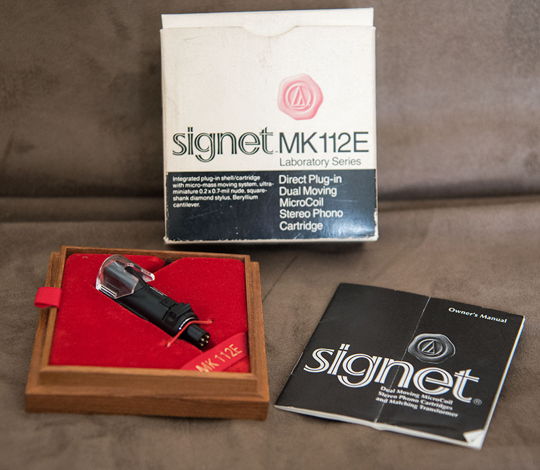 Signet MK112E MC cartridge with headshell *Reduced*