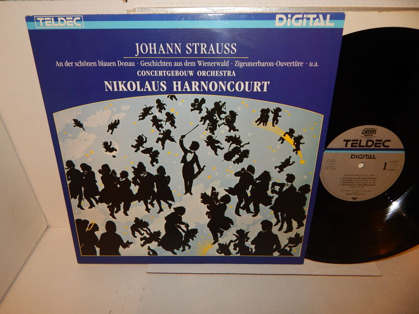JOHANN STRAUSS Nikolaus Harnoncourt  - Concertgebouw Orchestra Amsterdam German Teldec Audiophile NM LP