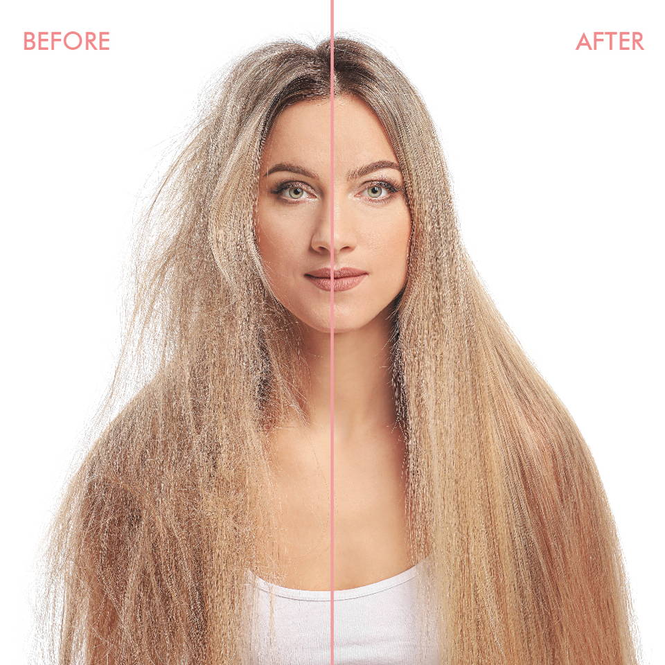 before and after Silk'e shampoo