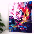SPRING MELODY Abstract Art Acrylic Pouring by Olga Soby